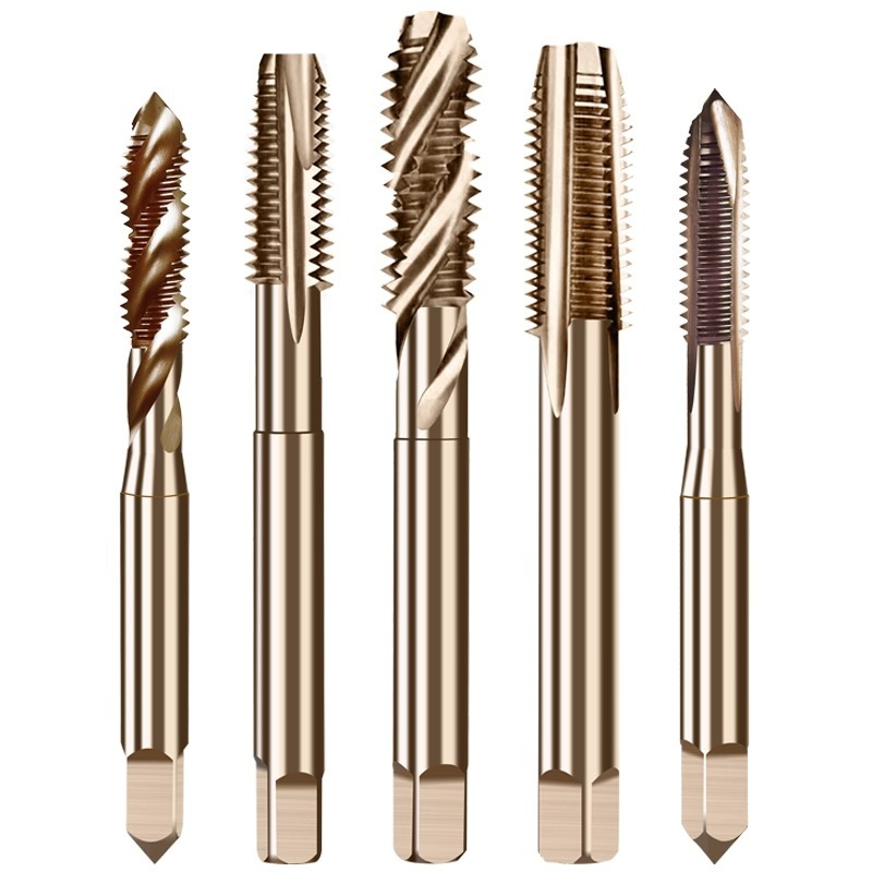 High cobalt content machine tap M35 straight groove screw tip tap tip tapping stainless steel special through hole blind hole Item Picture
