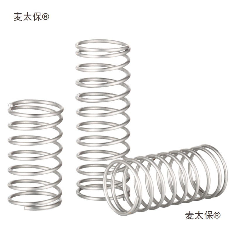 304 stainless steel spring, small spring, compression spring, high elasticity compression spring, wire diameter 0.3-1.5, horizontal spring, Mactabao Item Picture