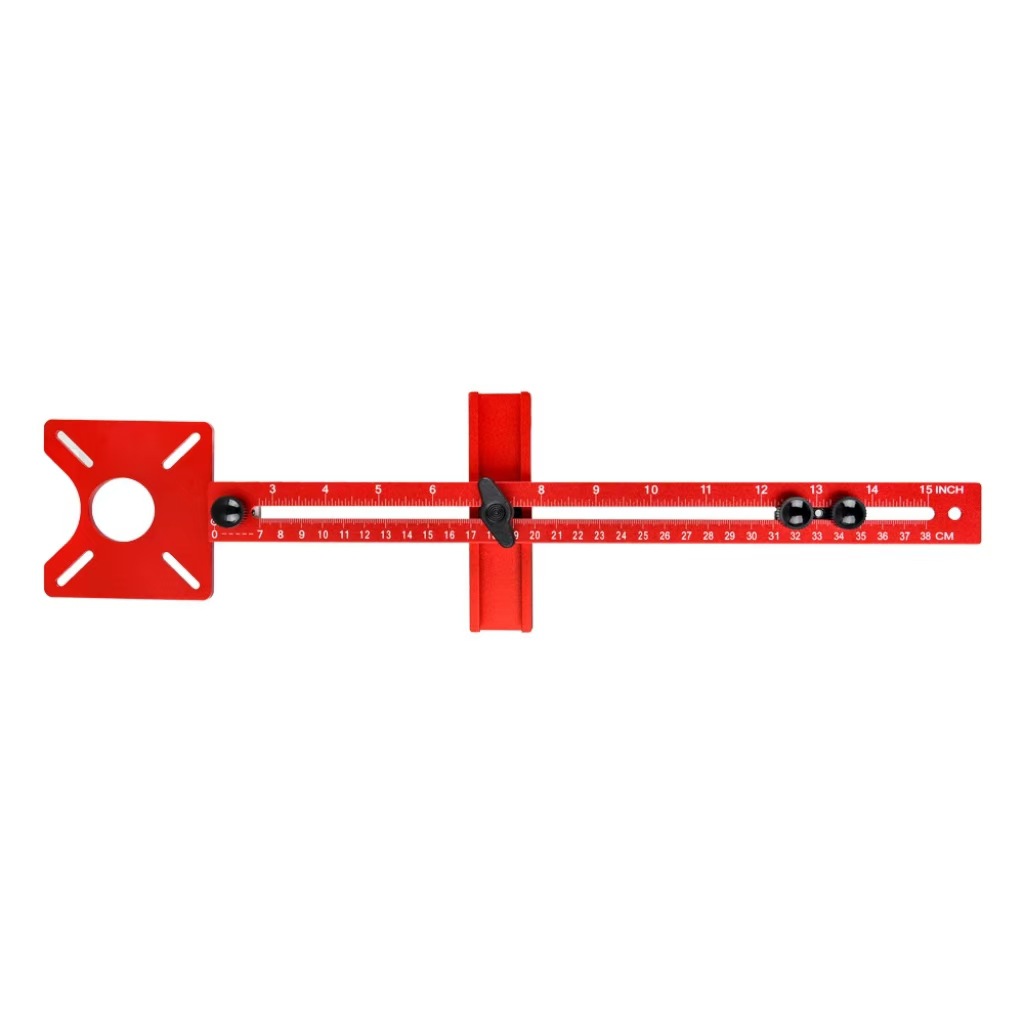 Cross-border extra-thick aluminum alloy woodworking auxiliary circular hole opener, circular hole milling, adjustable slotting and positioning tool undefined