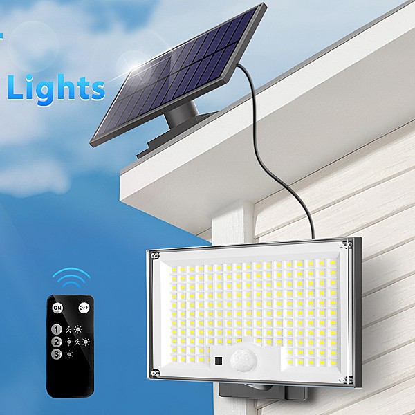 Cross-border exclusive solar human body sensor lights, outdoor split garden lights, smart charging wall lights, garage lighting Specification drawing