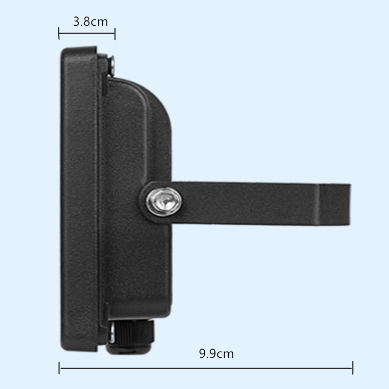 Cross-border supply of 15W Bluetooth floodlights, app floodlights, outdoor courtyard advertising, villa stage Bluetooth floodlights Specification drawing