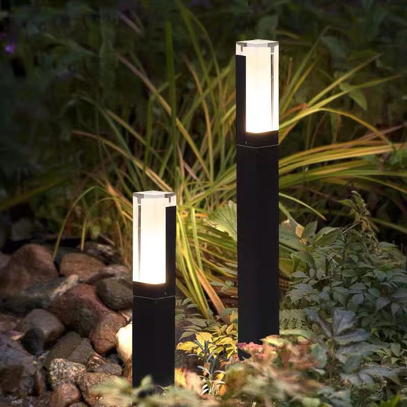 Lawn lights, outdoor waterproof square courtyard lights, street lights, villa lawn lights, park garden ground lights details Picture