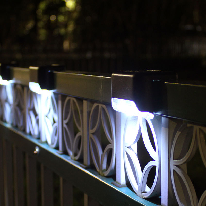 Solar staircase lights, outdoor waterproof railing lights, LED fence lights, fence lights, courtyard lights, solar step lights Specification drawing