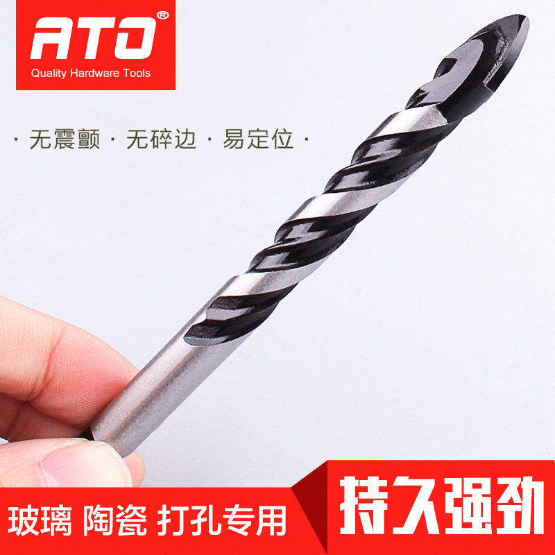 Hard alloy triangular drill, multi-functional ceramic tile, marble electric drill for drilling, high-hardness triangular drill bit Specification drawing