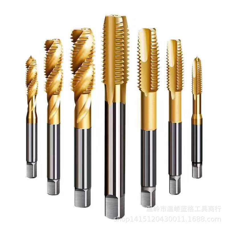 Factory direct supply of yellow M2 2.53456810121416 through holes for screw tip titanium plating machine Item Picture