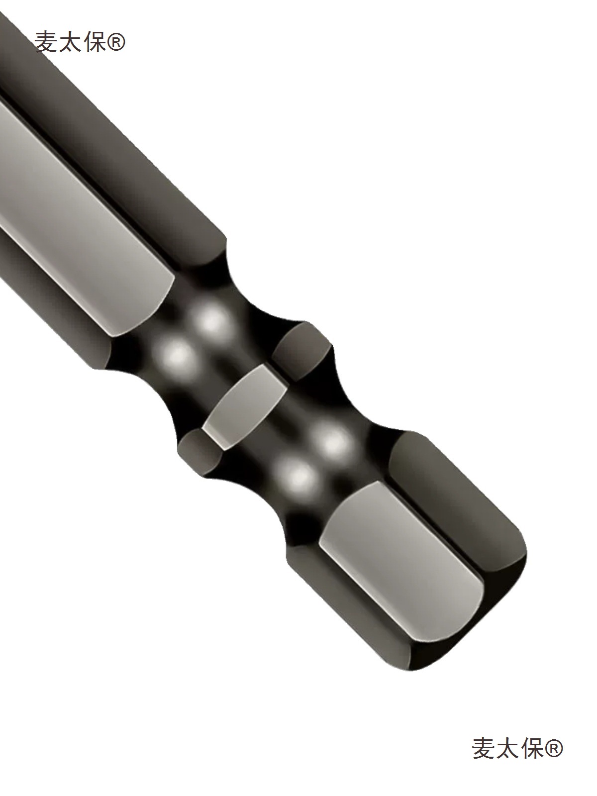 Tilting head eccentric drill, ceramic triangular drill bit, full tile, glass red brick, rock plate drill bit, dry drilling, Maitaibao Item Picture