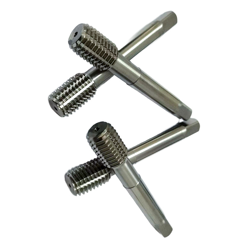 Wholesale of titanium-coated extruded straight groove cone tip spiral taps for machines, high-hardness fully ground taps Item Picture