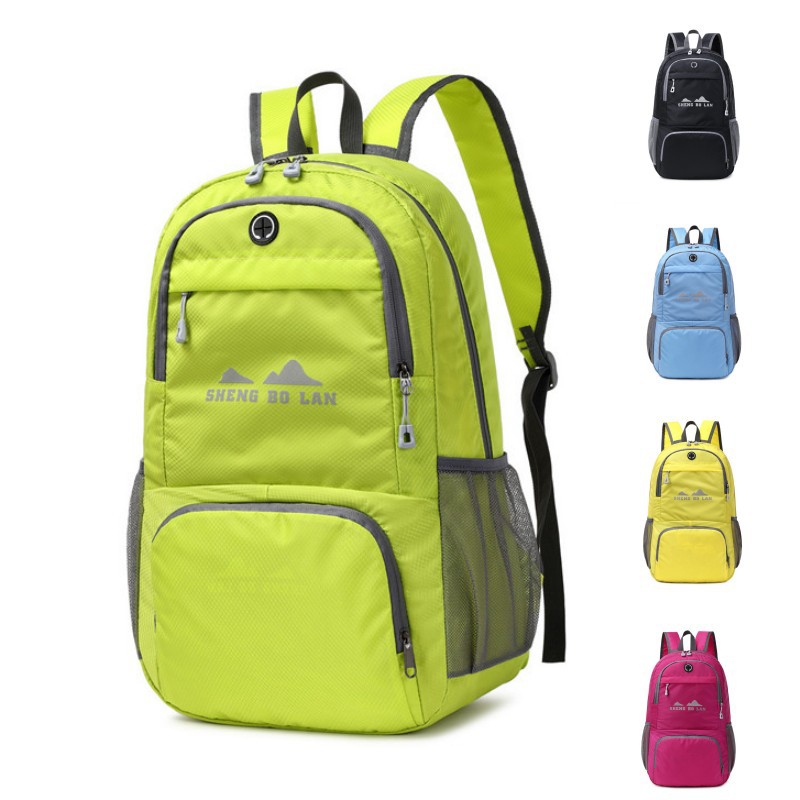 Wholesale of sports and leisure bags, new lightweight folding backpacks, leisure travel storage bags, large-capacity outdoor backpacks full figure