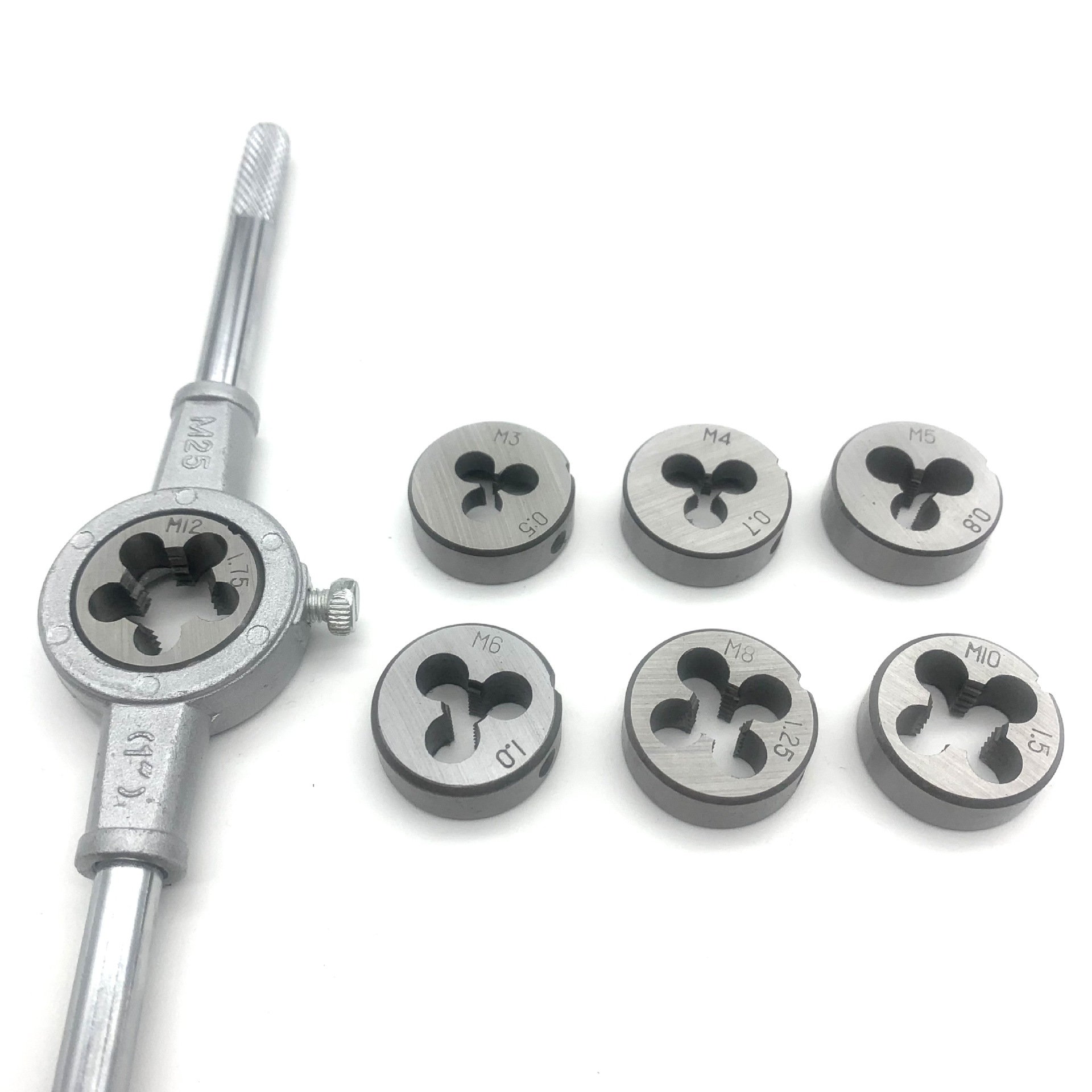 Factory direct sales of 8-piece set of tap winch, die winch set, metric 8PC tap and die set, tapping tools Item Picture