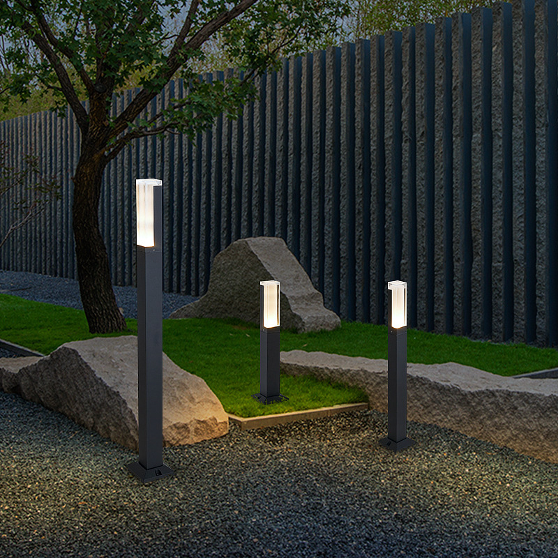 LED lawn lights, outdoor waterproof, simple Nordic courtyard lights, garden landscape, villa garden, community park floor lights Application Scenario