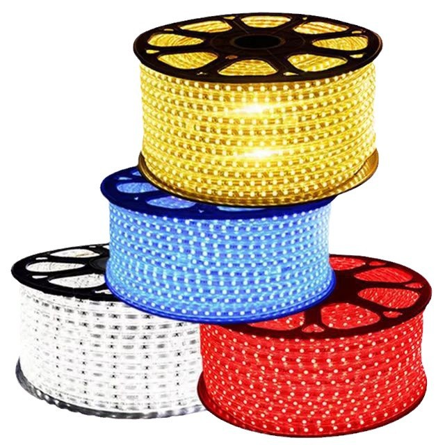 5050LED light strip, 220V outdoor waterproof, IP65, lighting project, home decoration lighting, decorative atmosphere, colored light strip Item Picture