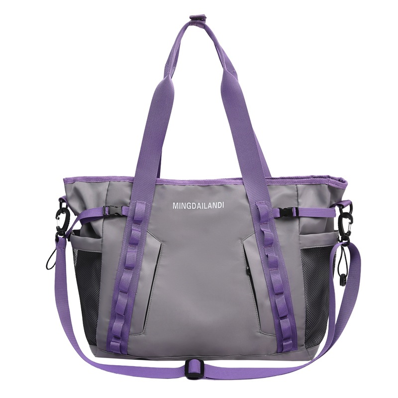 Single-shoulder hand-carry travel bag, large-capacity business trip luggage bag, eye-catching outdoor leisure waterproof sports and fitness bag Item Picture