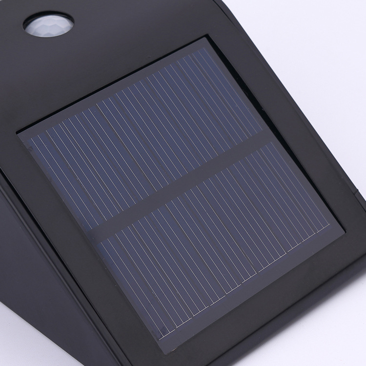 0451 Black cross-border supply solar 2LED stainless steel PIR human body sensor wall lamp, staircase lamp, corridor lamp Application Scenario