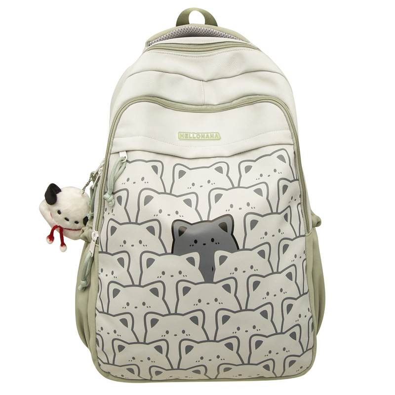 Cartoon schoolbag, Japanese-style primary school student's cute graffiti, large-capacity backpack, junior high school backpack, school-style casual bag Item Picture
