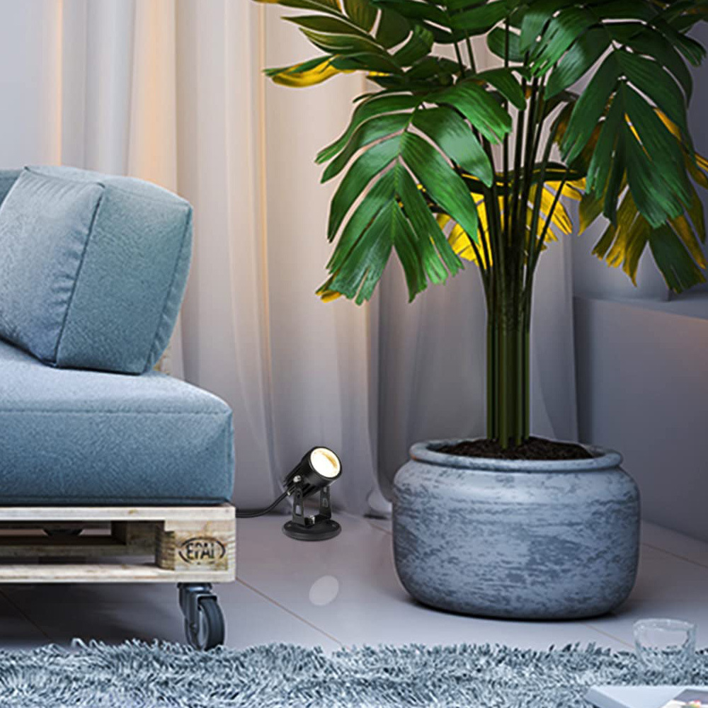 Foot-operated switch led ground socket light, US standard plug, 1.8-meter indoor plant spotlight, background wall, stroke decoration lighting Specification drawing