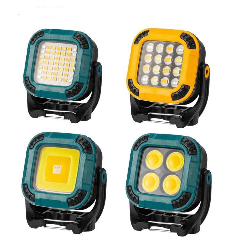 Cross-border all-scenario work lights, multi-speed rotating lamp heads, strong magnetic adsorption garden lights, outdoor camping lights, maintenance lights details Picture