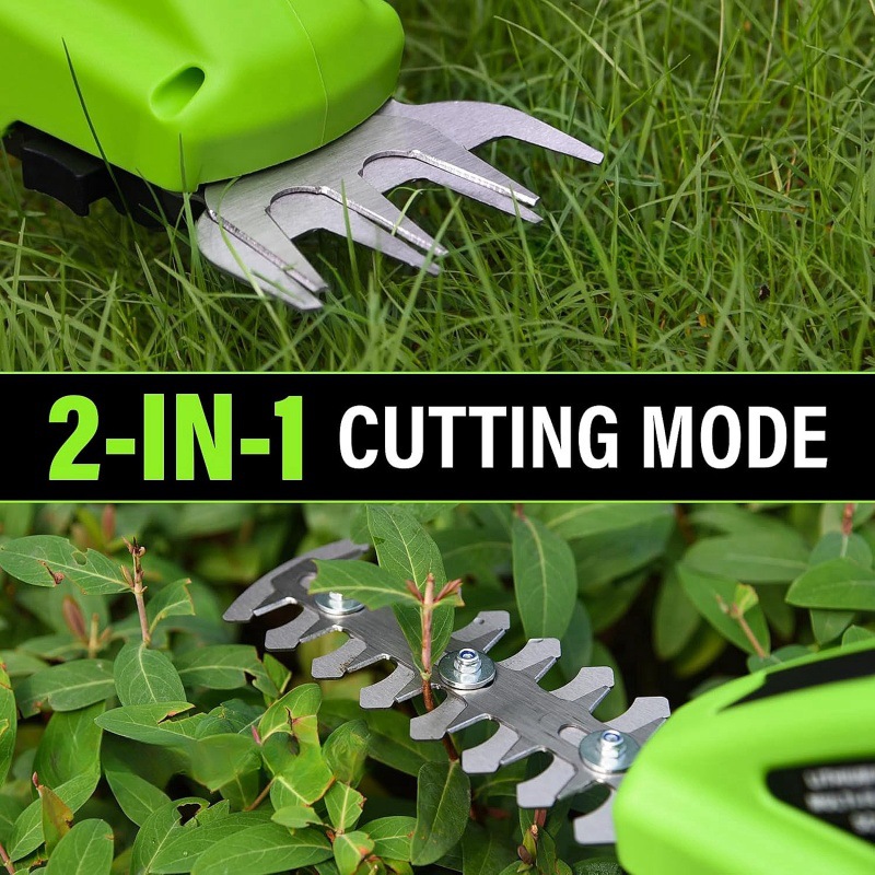 Cross-border charging 2-in-1 handheld hedge trimmer, electric grass trimmer, lightweight and portable grass trimmer and garden tool Specification drawing