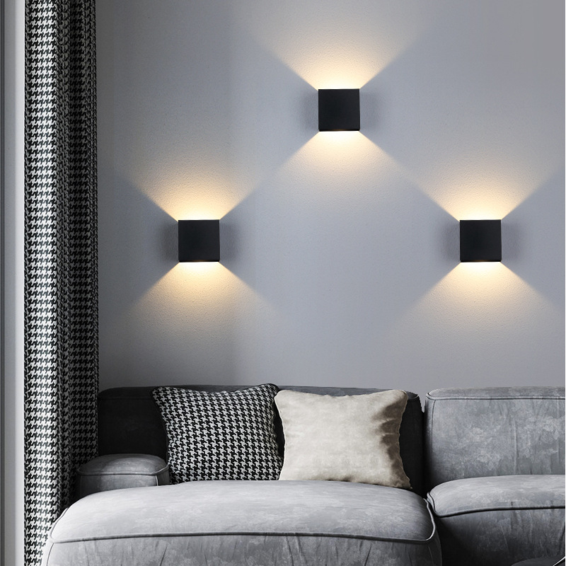 Cross-border simple, modern and creative bedside, bedroom, living room, corridor, staircase, entrance hall, decorative lights, LED wall lamps details Picture