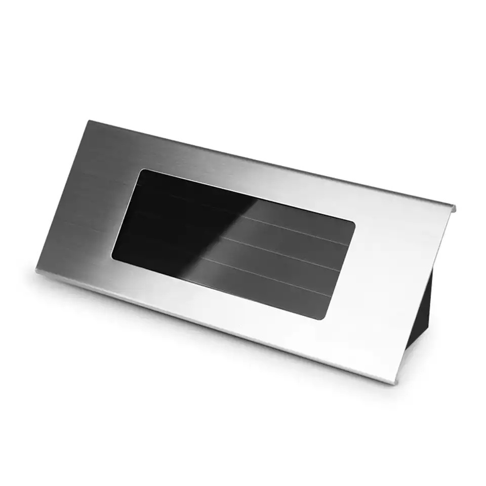 Solar-powered stainless steel house number light, house number indicator light, digital LED number light Item Picture