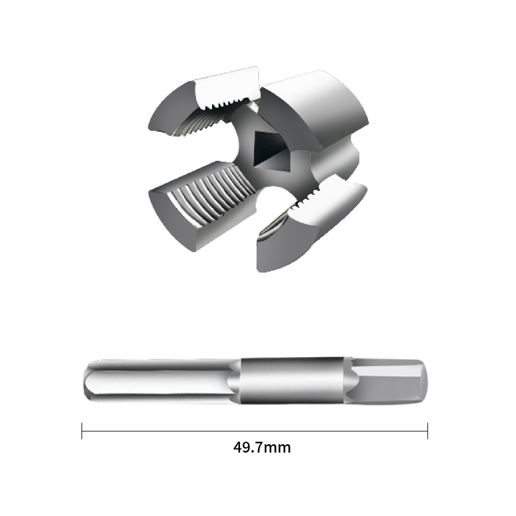 4-point and 6-point water pipe internal and external integrated thread opener, universal electric drill thread opener, pvc plastic pipe set tool Application Scenario