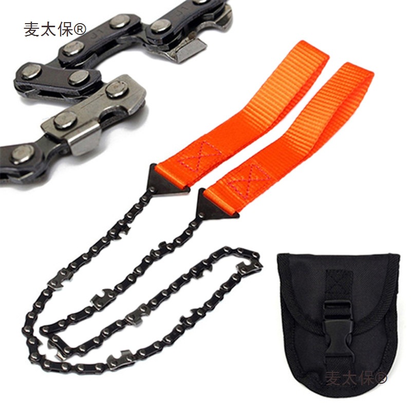 24-inch portable hand-zipped saw, manganese steel alloy saw, outdoor survival hand-pulled saw, garden woodcutter, Mai Taibao full figure