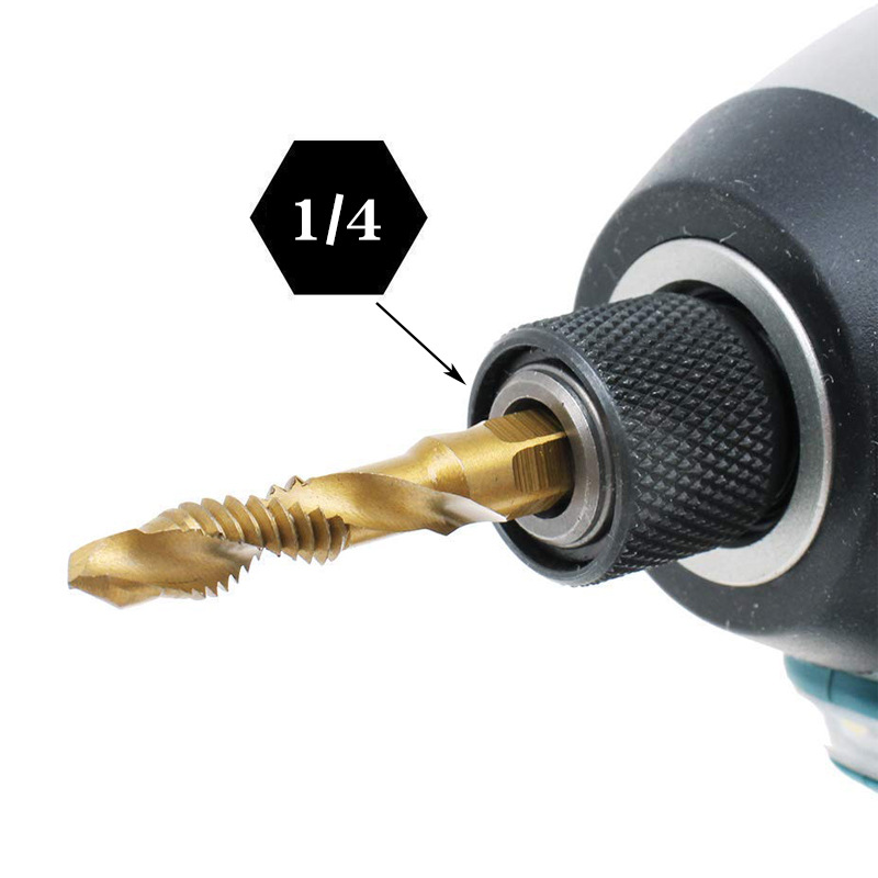 Factory direct sales of machine spiral taps, hand drills, drilling tools, drill bit sets, tools, hexagonal handles, and composite taps Specification drawing