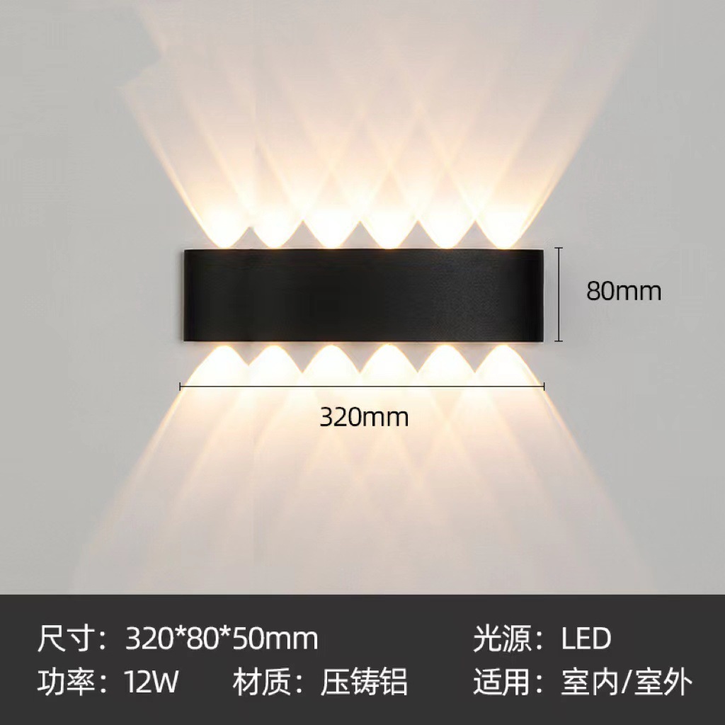 LED outdoor wall lamps, waterproof courtyard corridor lamps, villa exposed table lamps, exterior wall lamps, decorative lamps, telescope wall lamps details Picture