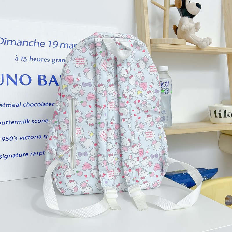 New trendy backpack for junior and senior high school students, cute bag and schoolbag, double shoulder, ins campus style graffiti, large capacity Specification drawing