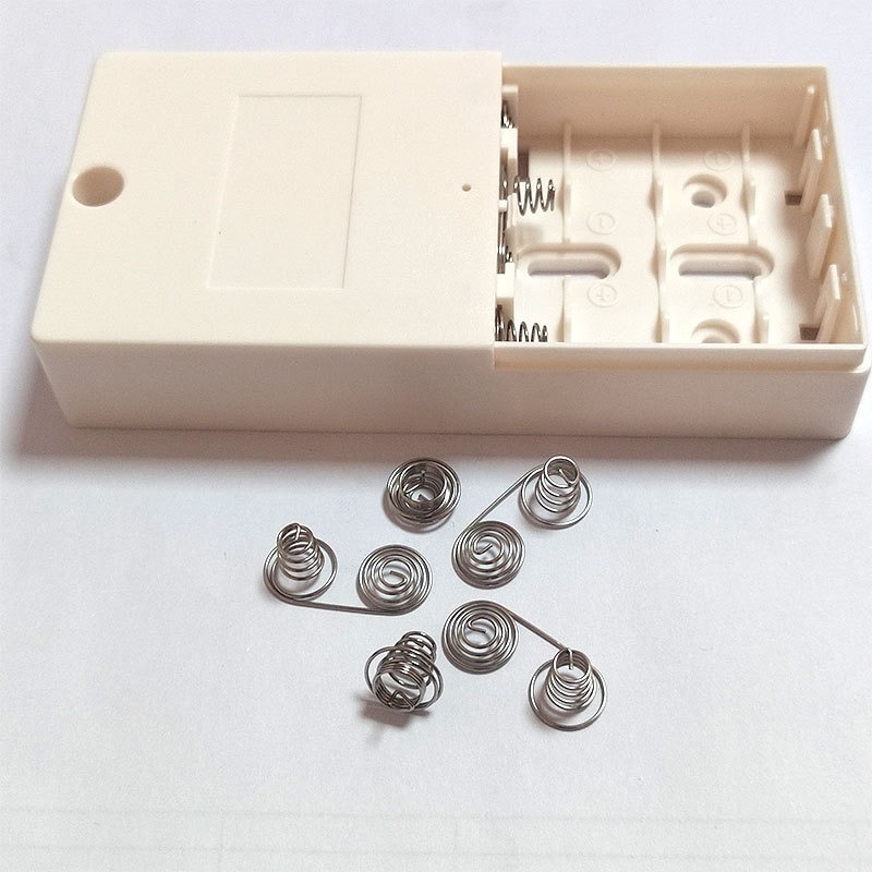 Cross-border battery spring set, electric lock spring, battery spring set, Shenzhen spring factory, special-shaped stainless steel details Picture