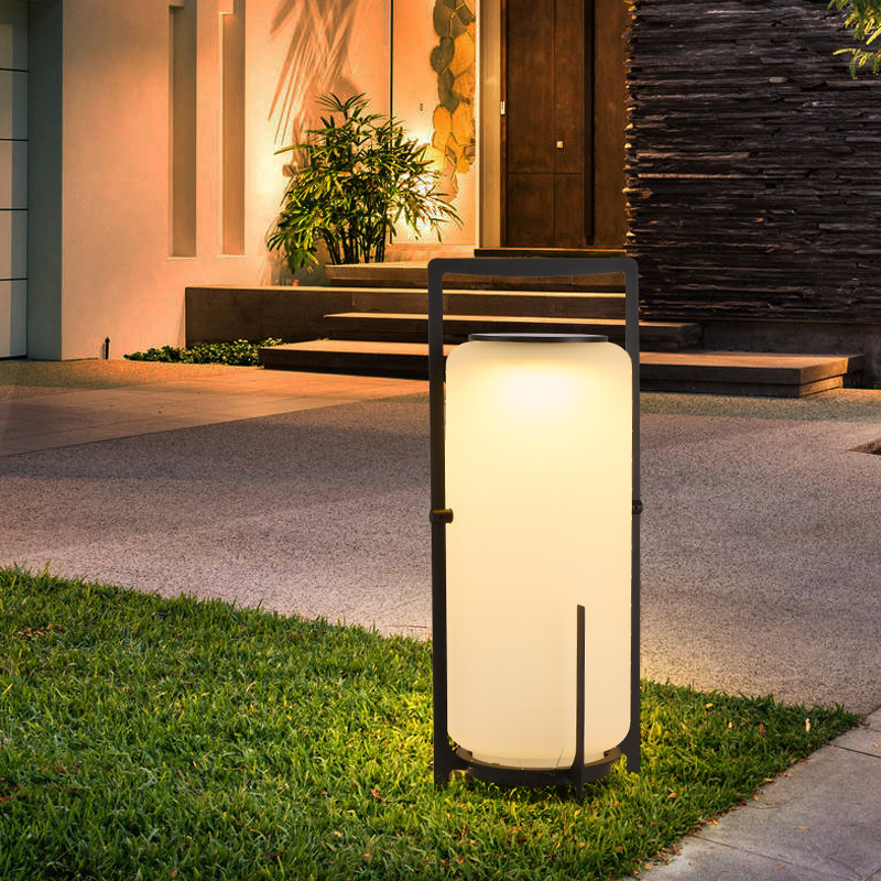 Nordic outdoor solar lawn lamp, garden courtyard waterproof floor lamp, portable campsite decorative item lamp details Picture