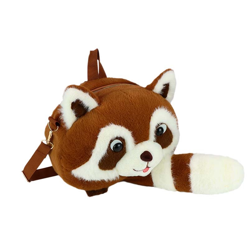 A cute cartoon little bag, a versatile and multi-functional single-shoulder bag for women's commuting. A new little raccoon doll children's backpack Item Picture
