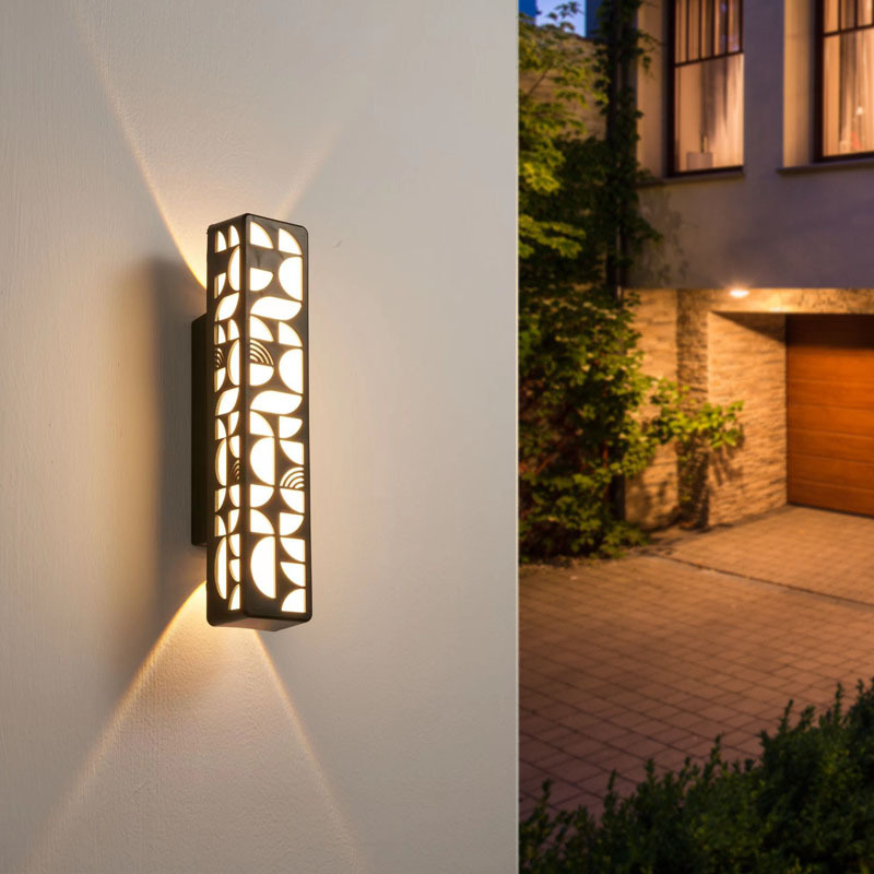 City power led outdoor wall lamps, waterproof corridor hotel exterior wall lamps, garden outdoor courtyard lamps, villa staircase wall lamps Specification drawing