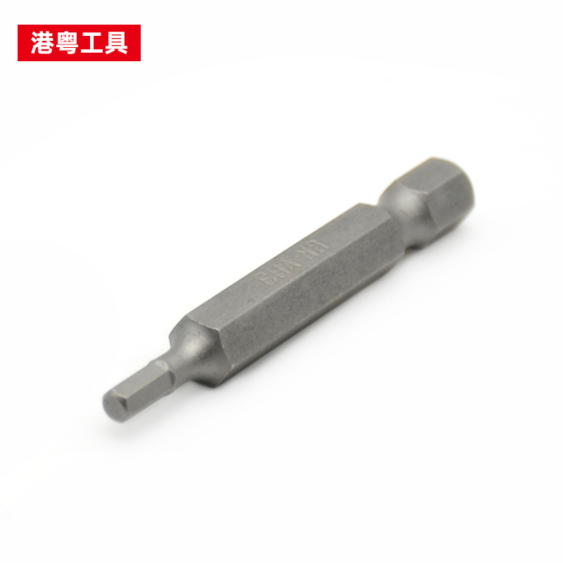Wholesale of 50mm C-RV single-head hexagonal H2-H6 hexagonal chromium vanadium steel screws, screwdrivers and screwdrivers from the manufacturer Specification drawing