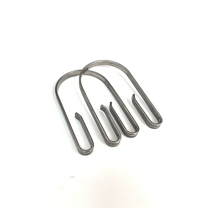 Batch production of 304 stainless steel special-shaped spring return spring, door lock bearing spring, flat wire large torsion spring details Picture