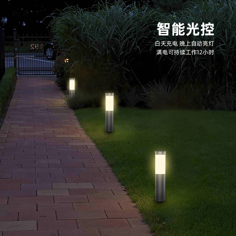 Solar garden lamps, outdoor waterproof ground lamps, garden villa lawn lamps, ground lamps, outdoor ultra-bright household street lamps Application Scenario