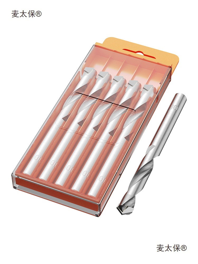 Tungsten steel drill bit, high-hardness alloy twist drill bit, extended stainless steel rotor, hard steel drilling special Mai Taibao Item Picture