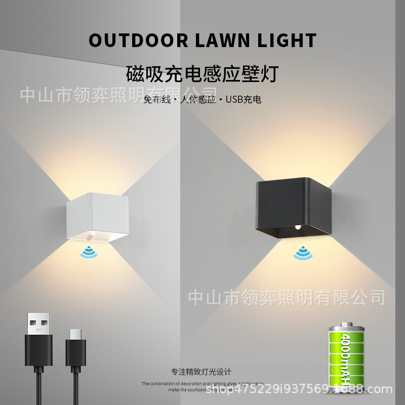 LED simple and modern wall lamps, corridor wall lamps, minimalist lamps, adjustable outdoor waterproof creative wall lamps, bedside lamps details Picture