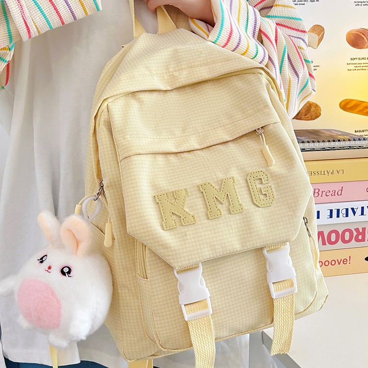 A new 2024 fashionable cross-border letter, fresh and simple Korean student versatile backpack, small backpack and casual bag Specification drawing
