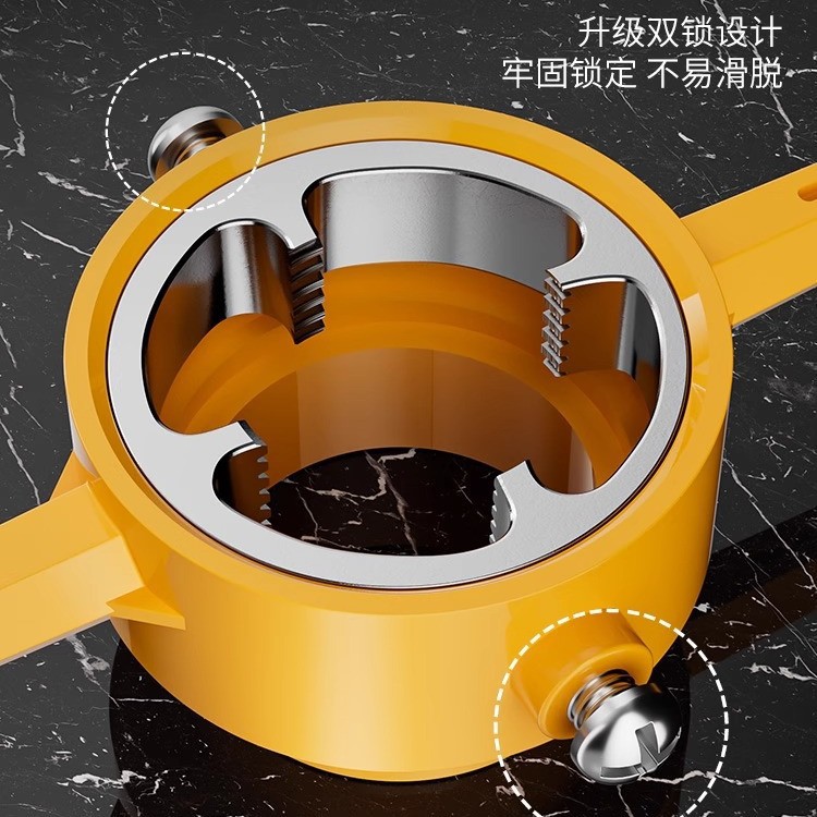 New 6-piece set of pipe thread plastic pipe set, manual easy threading, tap wrench, 4-inch, 6-inch thread Application Scenario