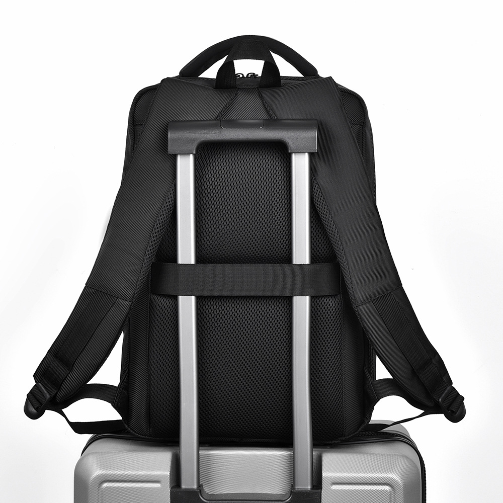 Wholesale cross-border backpacks, men's large-capacity commuting and business backpacks, water-resistant business trip and travel computer bags and backpacks Specification drawing