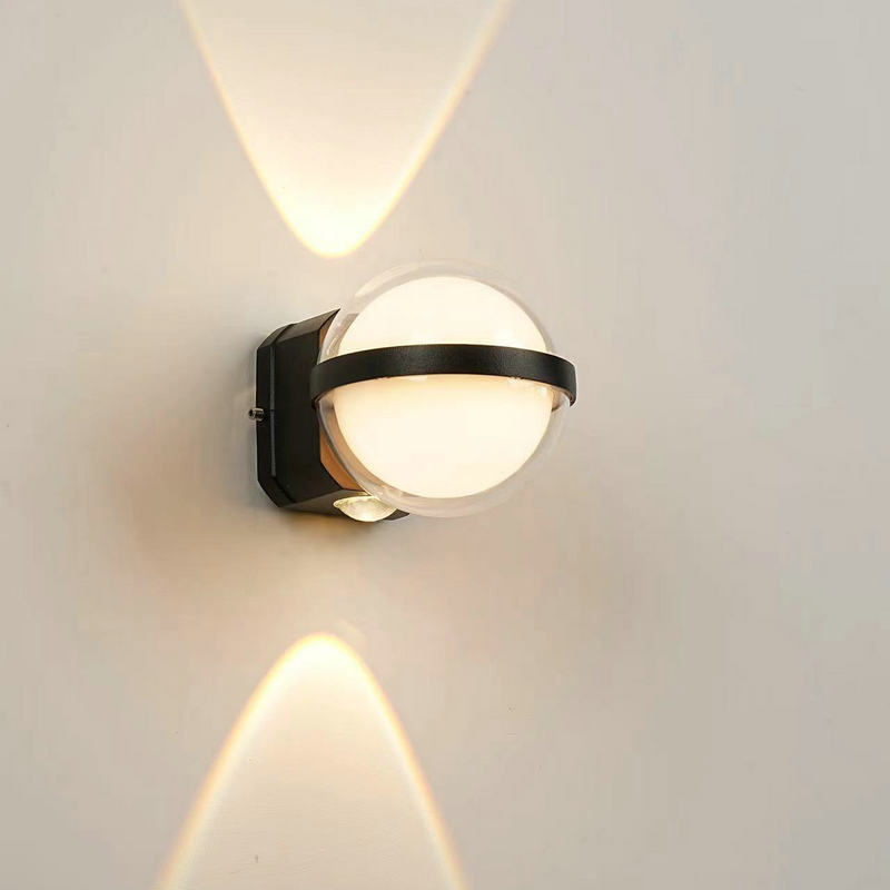 The best-selling new led outdoor waterproof wall lamp is a decorative lighting fixture that emits light up and down for villas, courtyards, gardens and walls details Picture