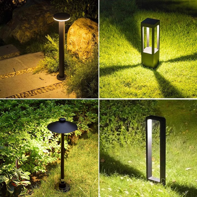 Outdoor courtyard lawn lights, waterproof outdoor grassland lights, modern and simple garden villa landscape lights, garden scene lights full figure