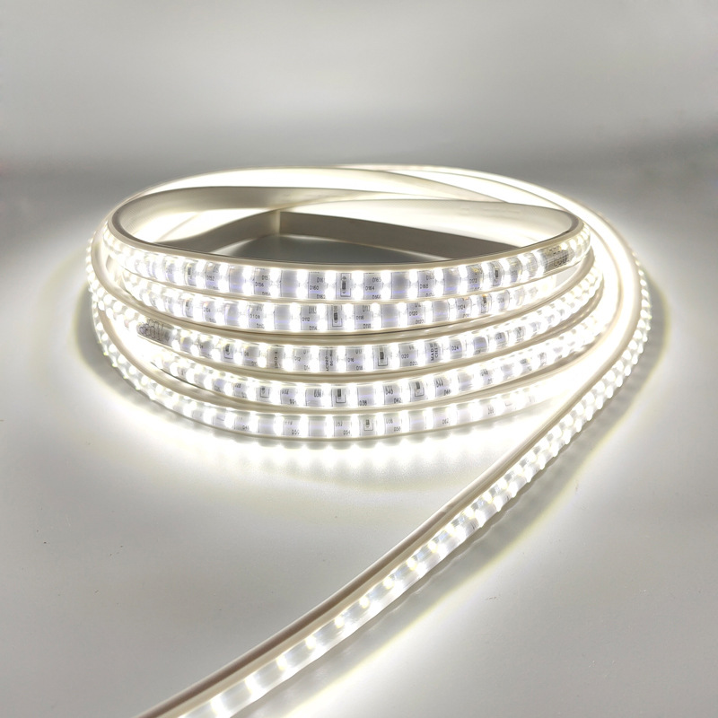 led light strip 2835, double-row 180 lamps, arc-shaped engineering type, copper bracket, lamp beads, copper wire, 220V light strip Application Scenario