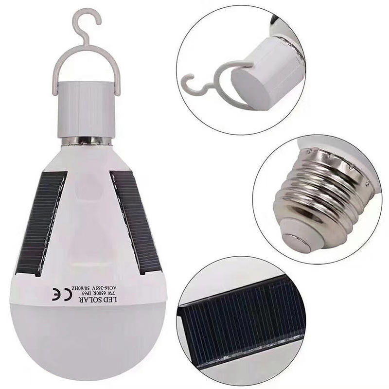 Cross-border outdoor camping led solar rechargeable bulbs, household lighting bulbs, emergency bulbs, E27 rechargeable bulbs Application Scenario