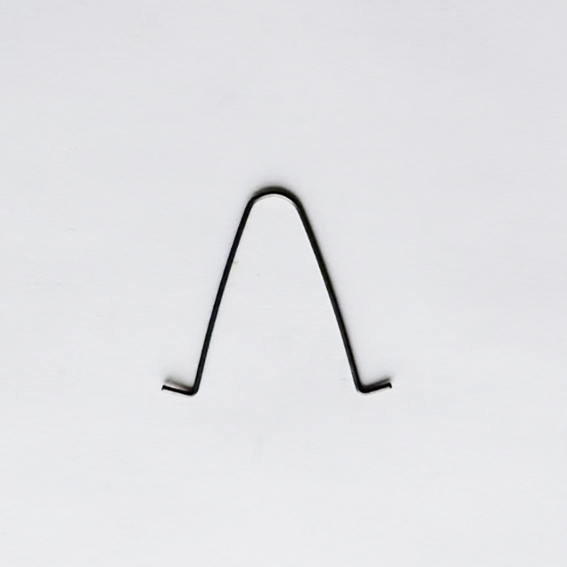 Anti-ball connection spring tube positioning U-shaped telescopic hardware V-shaped tube snap single head and double head snap spring pieces undefined