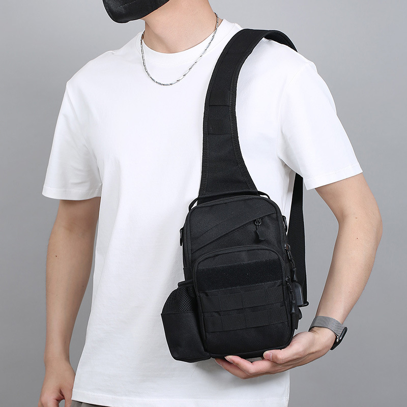 Factory wholesale of new men's and women's outdoor single-shoulder crossbody bags, small backpacks, travel and cycling multi-functional tactical bags Application Scenario
