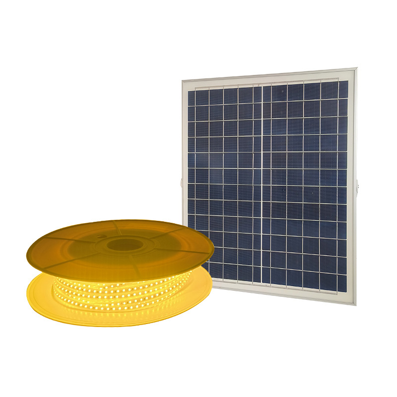 New solar light strip outdoor waterproof sensor led soft light strip warm light ultra-bright villa advertising board atmosphere light Item Picture