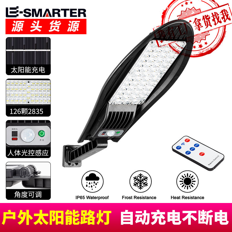 Cross-border LED sword style small street lamp, sword street lamp, solar garden lamp, human body sensor street lamp, outdoor lighting details Picture