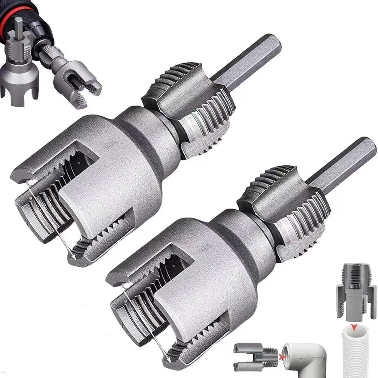 Cross-border PPR water pipe 4-point and 6-point internal and external thread integrated thread opener, sheet thread plastic pipe thread opener and threading tool full figure