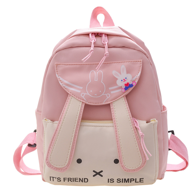 Girls' backpacks for children and babies, cute little rabbit schoolbags, cartoon and fresh backpacks Item Picture